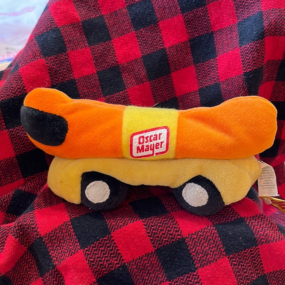 Oscar Mayer Wienermobile beanbag stuffed toy. Very collectible.